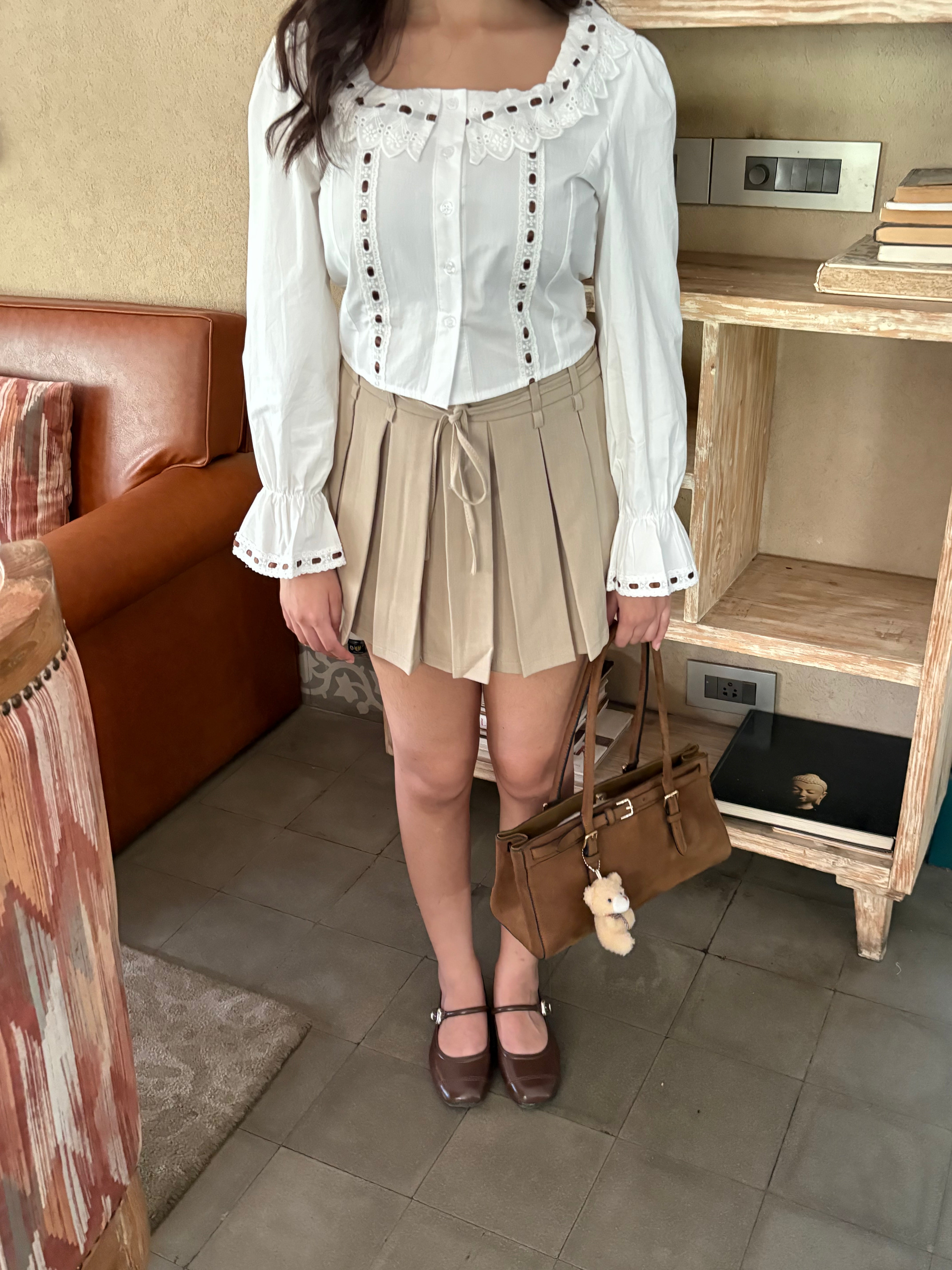 Lana Collared Shirt (XS & S)