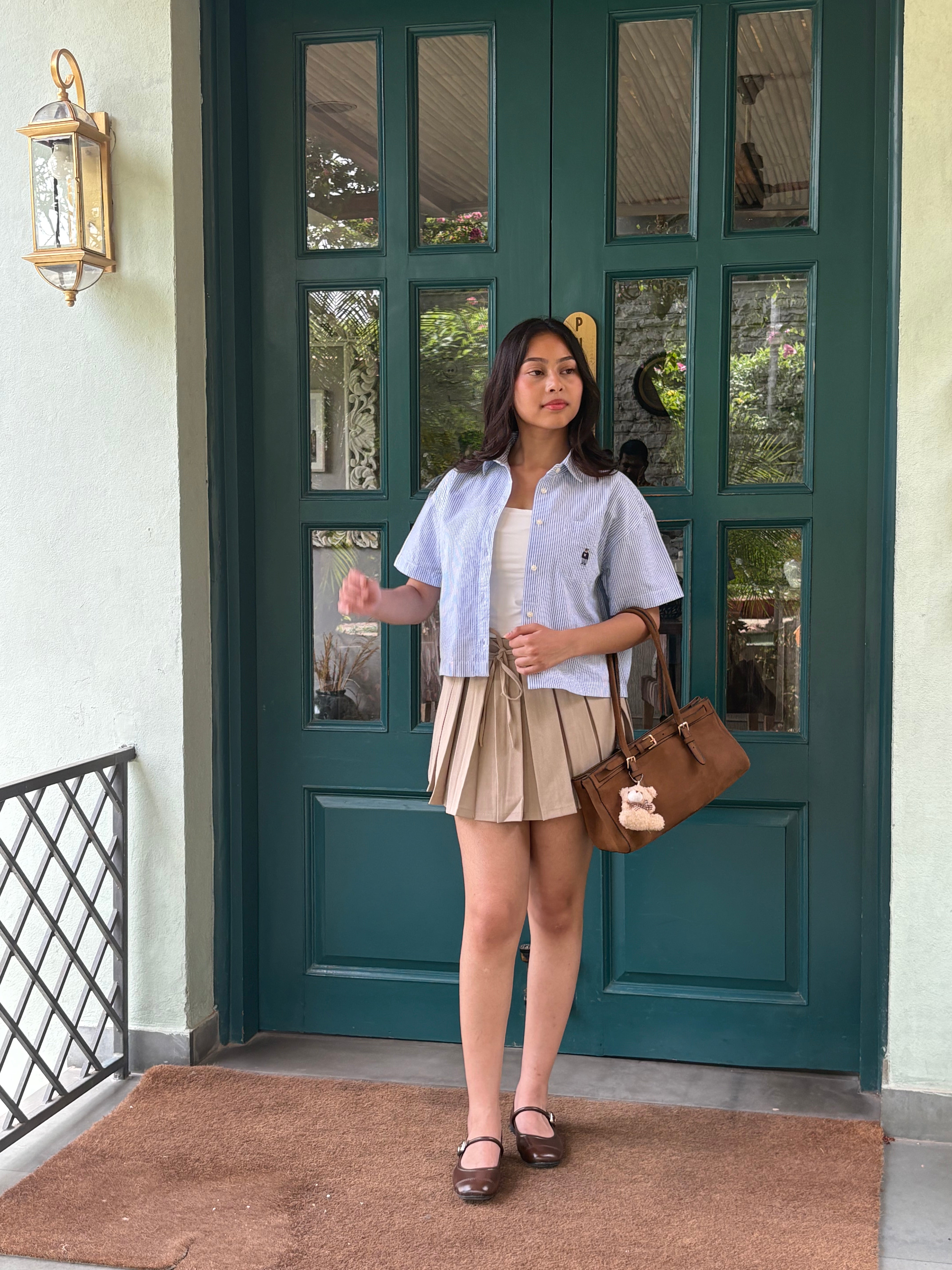 Teddy Shirt in Blue Stripes (S-L)