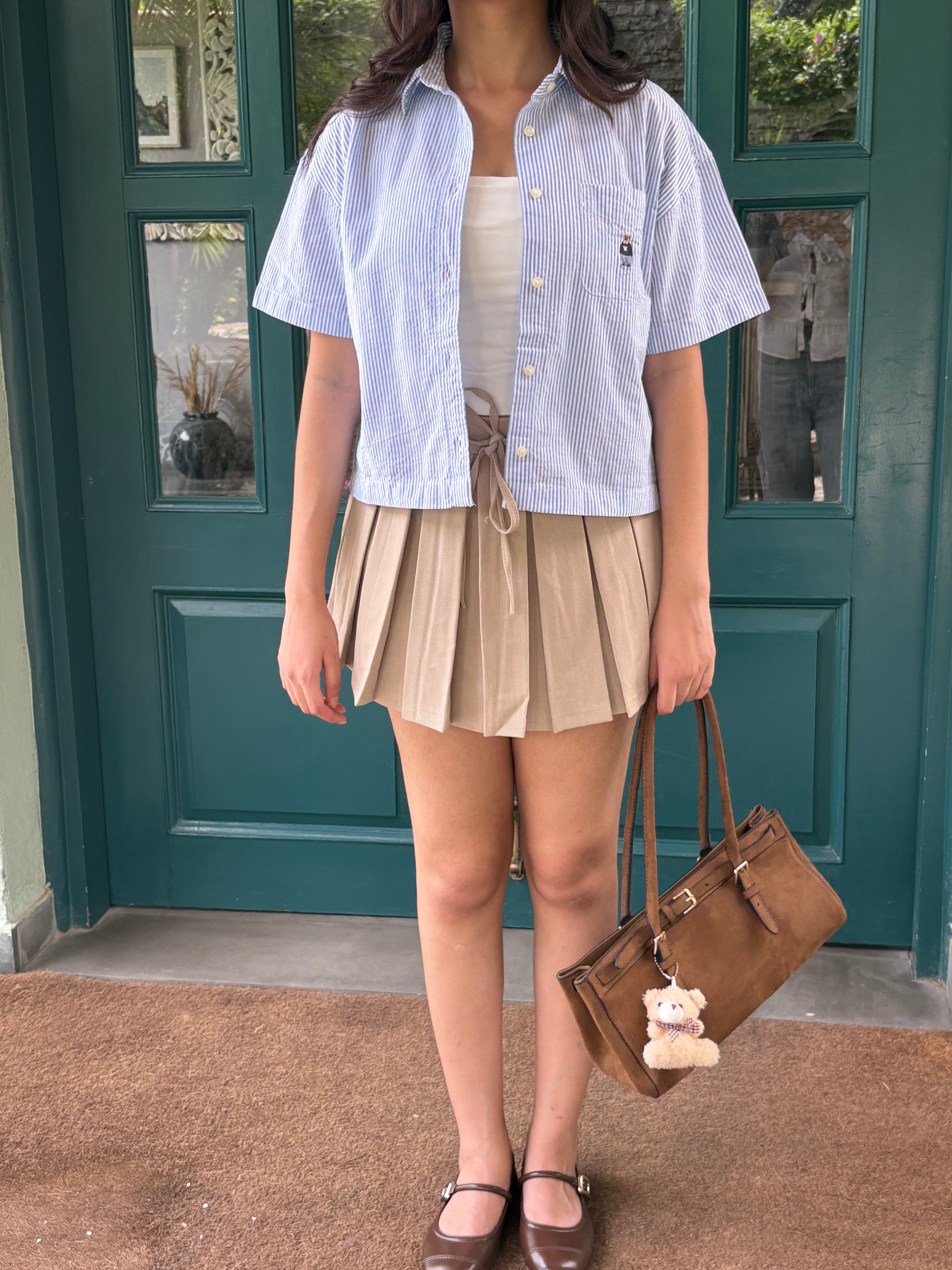 Teddy Shirt in Blue Stripes (S-L)