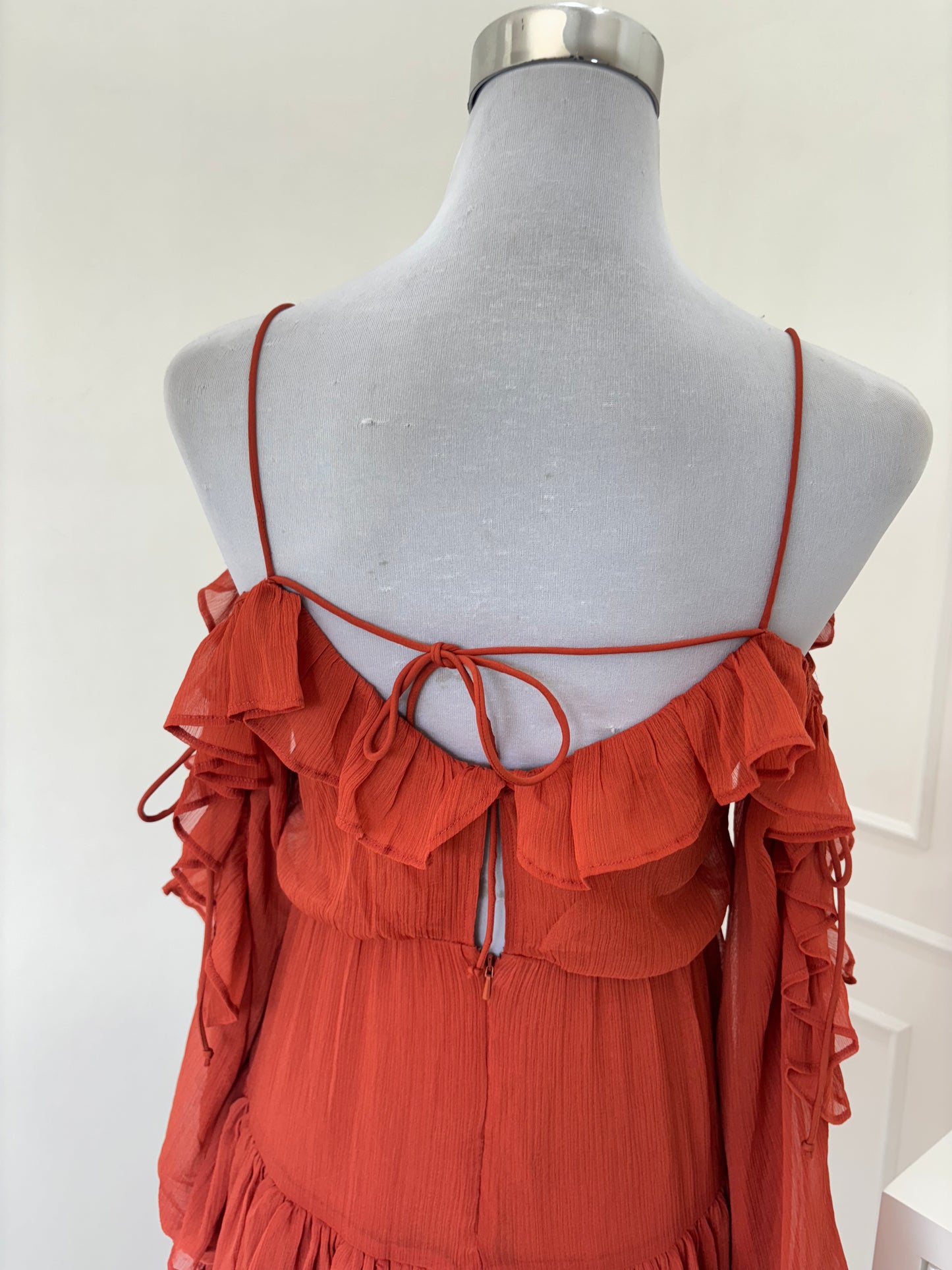 Autumn Ruffle Dress (XS-S)