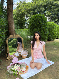 Eloise Top in Pink Peony