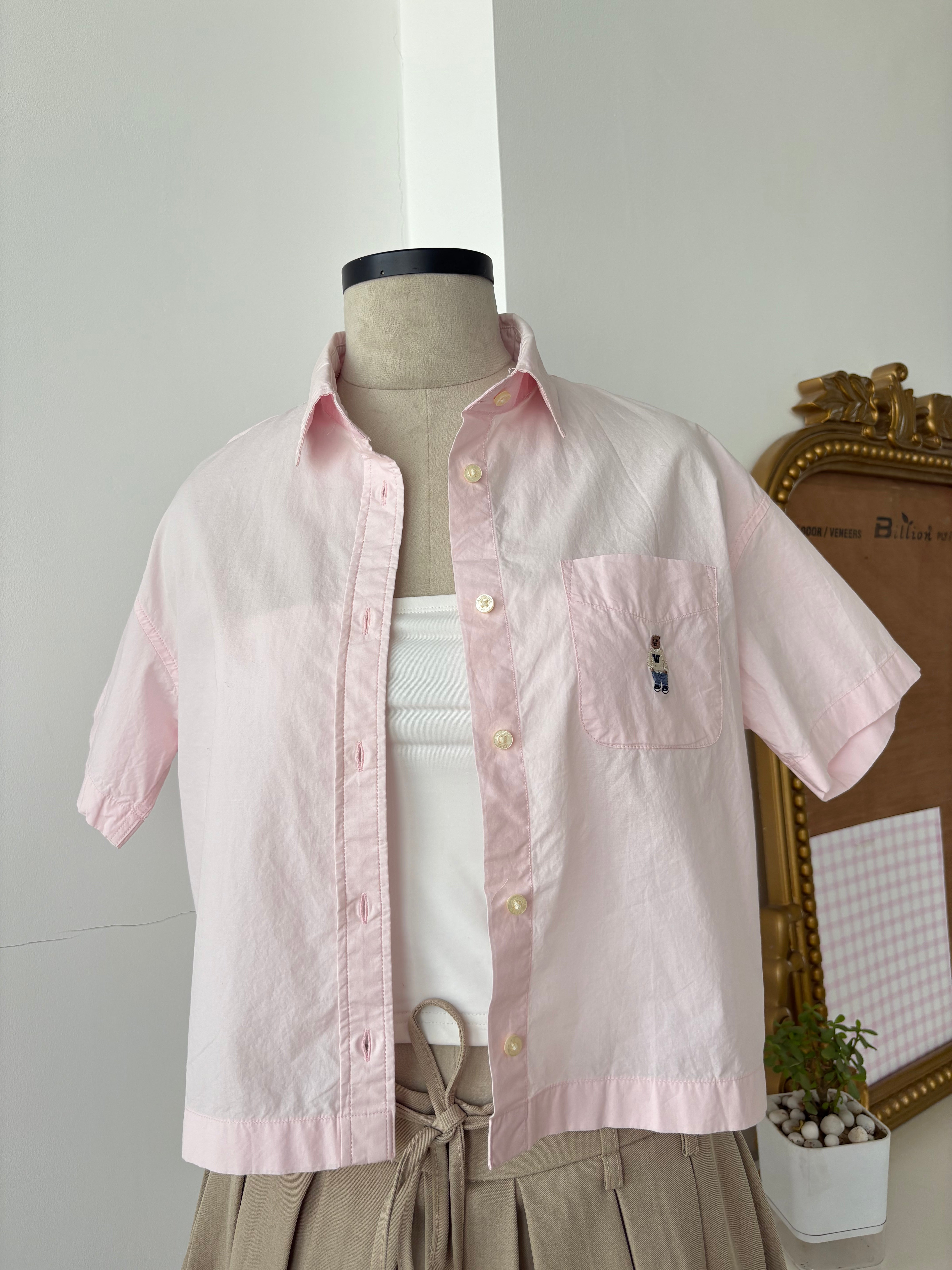 Teddy Shirt in Pink (S-L)