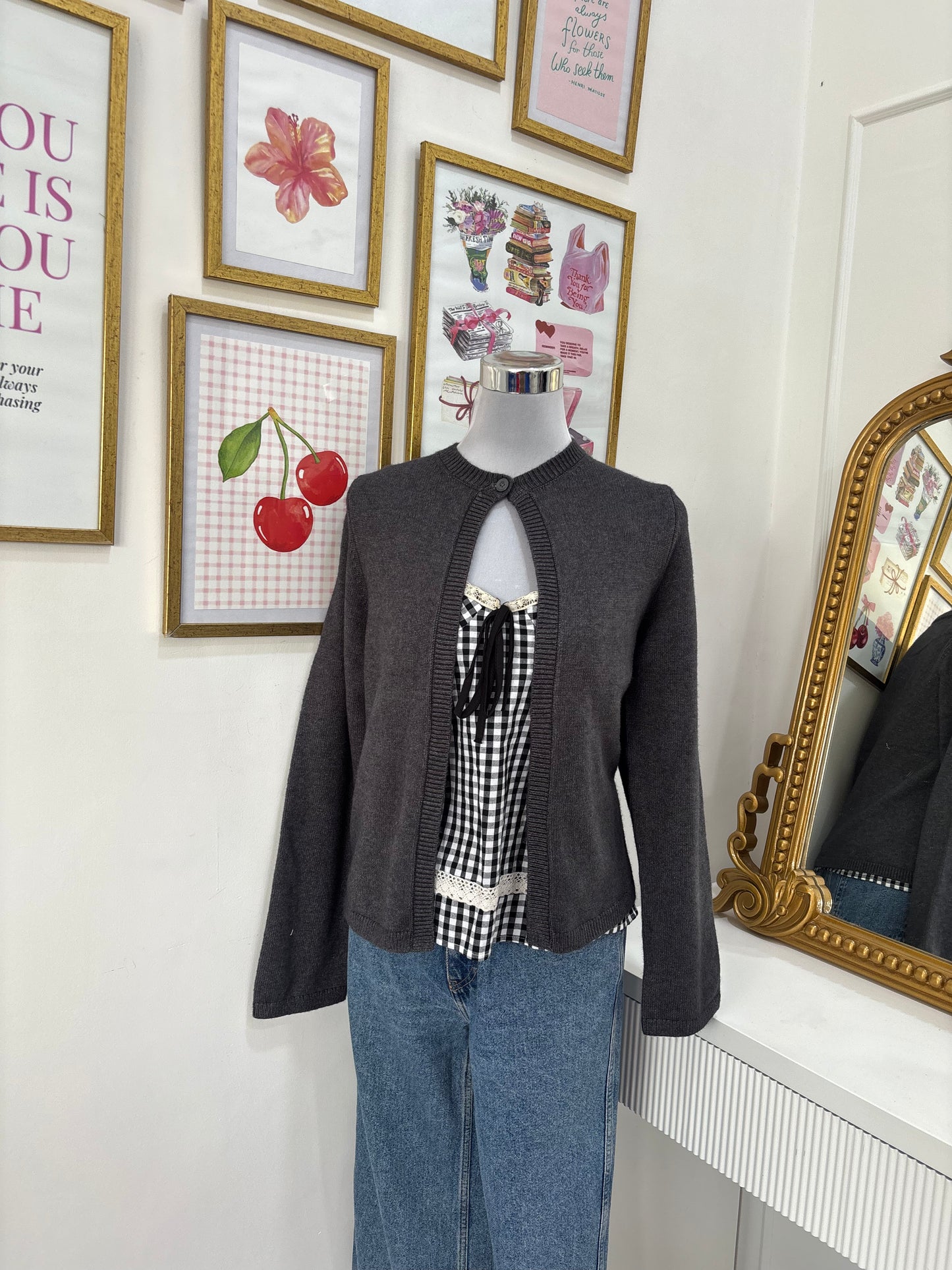 Matilda Cardigan in Dark Grey (XS-XL)