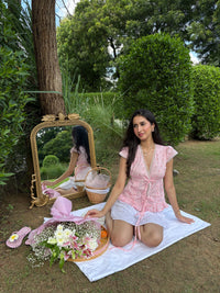 Eloise Top in Pink Peony