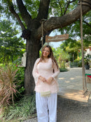 Masakali Farshi Suit Set in Chantilly Lace (2 Piece Set)