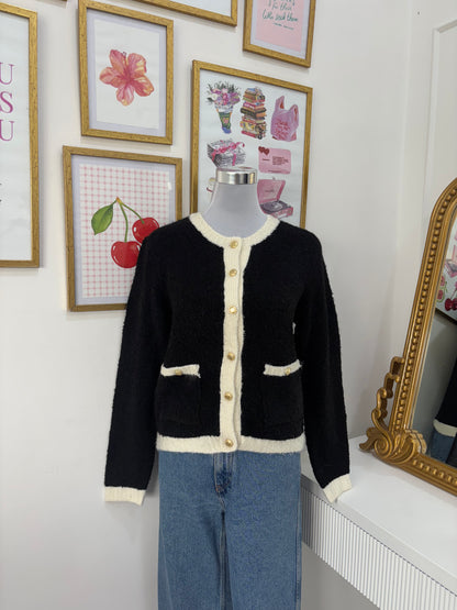 Esme Gold Buttoned Cardigan (S-2XL)