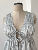 Ellie Tie Up Top in Teal (XS-XL)