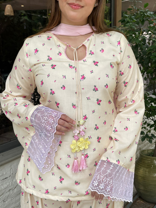 Pari Cotton Farshi Suit Set (3 Piece Set)