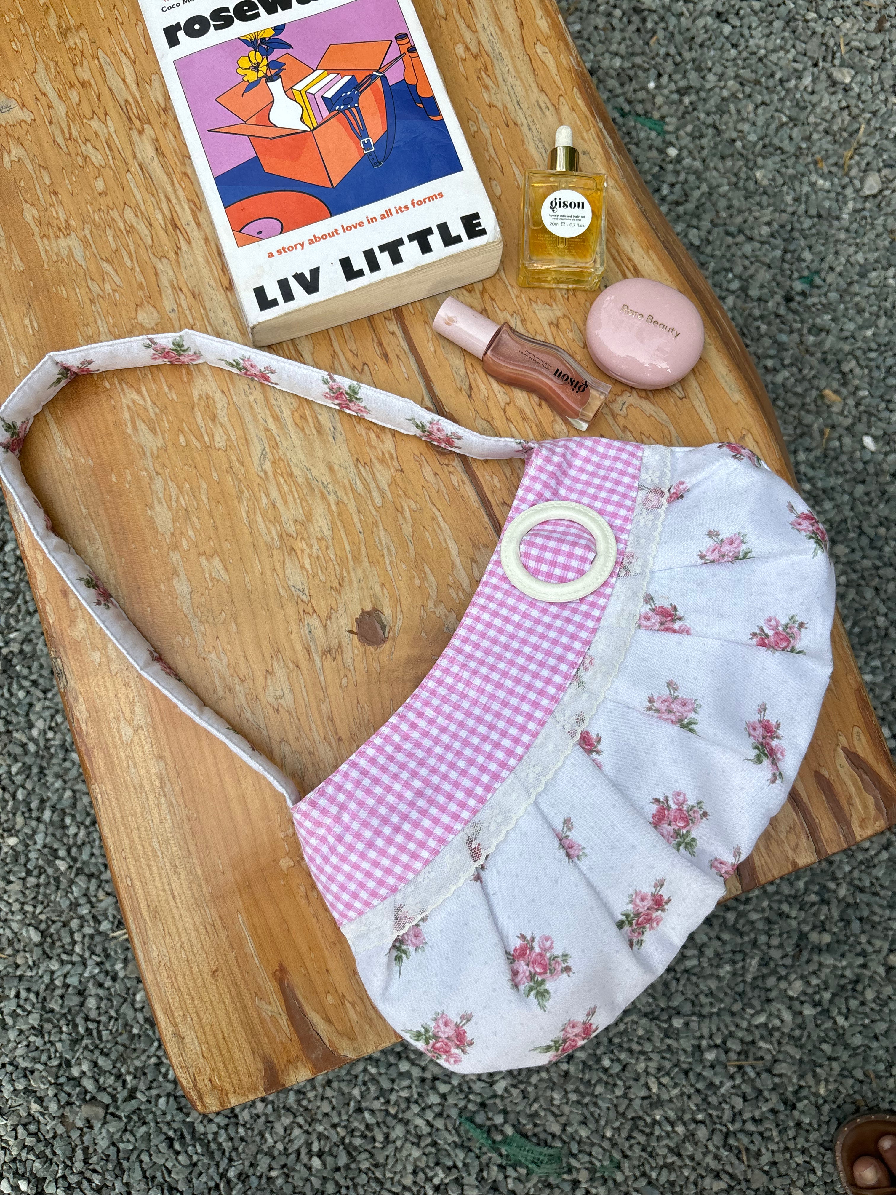 Lucy Shoulder Bag in Pink Floral
