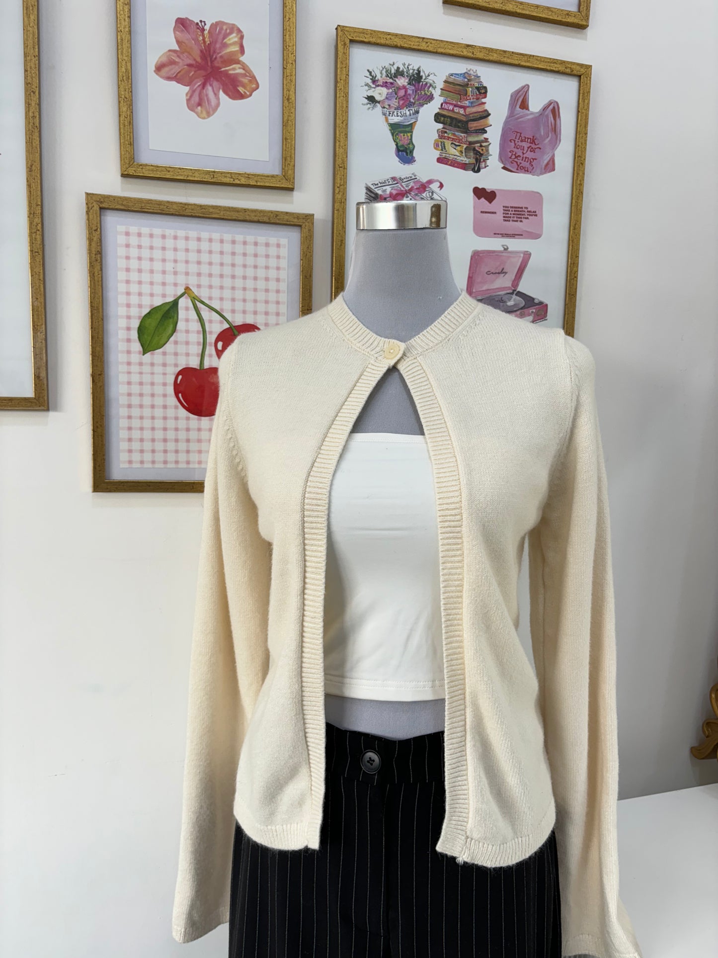 Matilda Cardigan in White (XS-2XL)