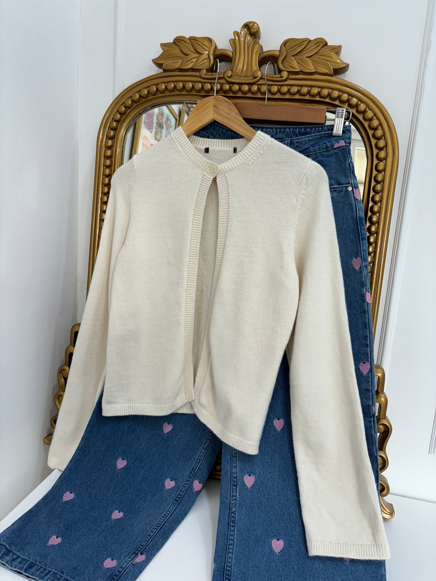 Matilda Cardigan in White (XS-2XL)