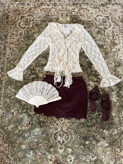 Juliette Ruffle Lace Top
