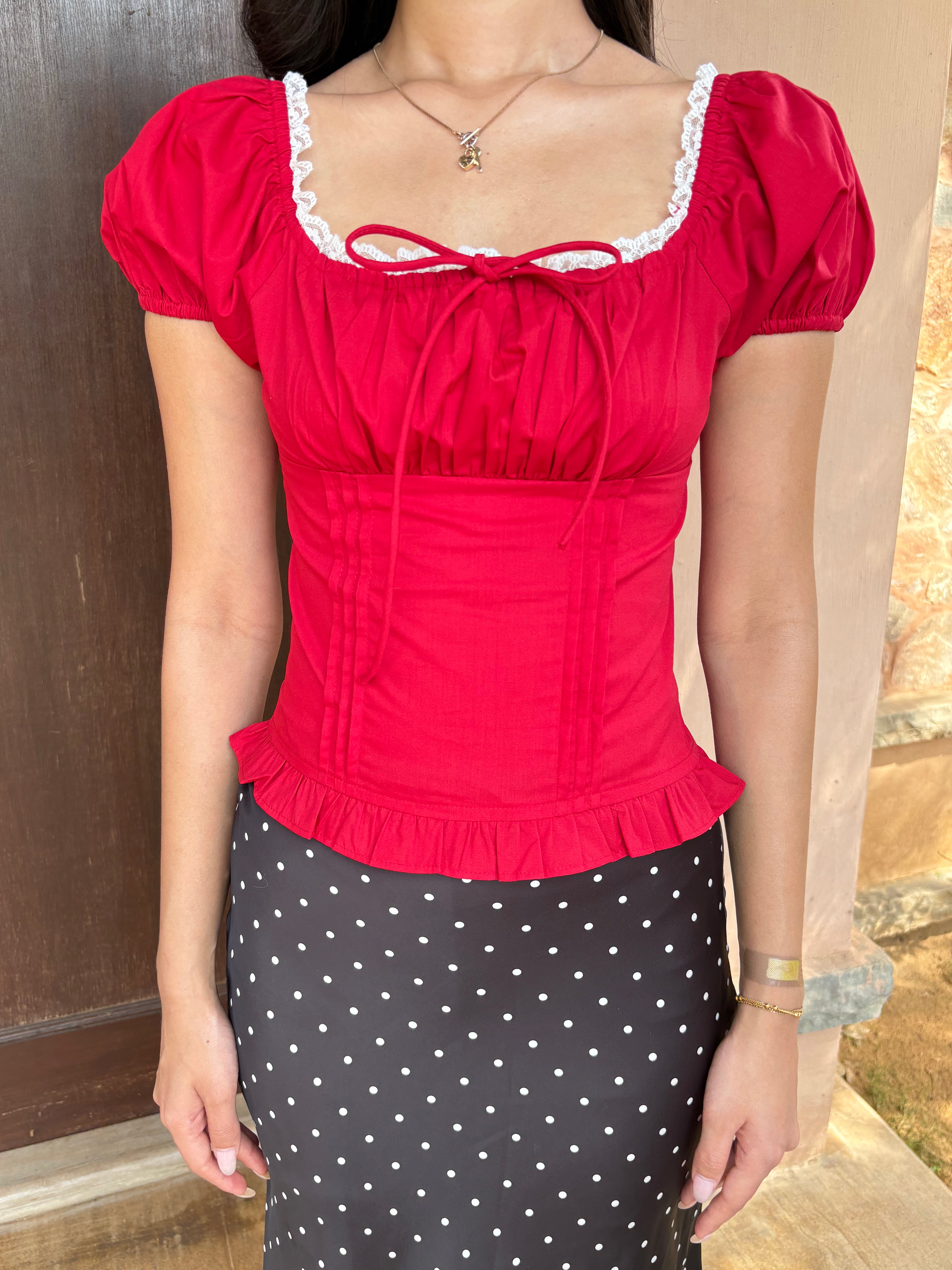 Isabelle Top in Red