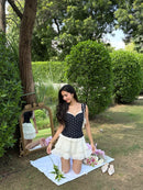 Belle Sculpting Top in Polka Dot