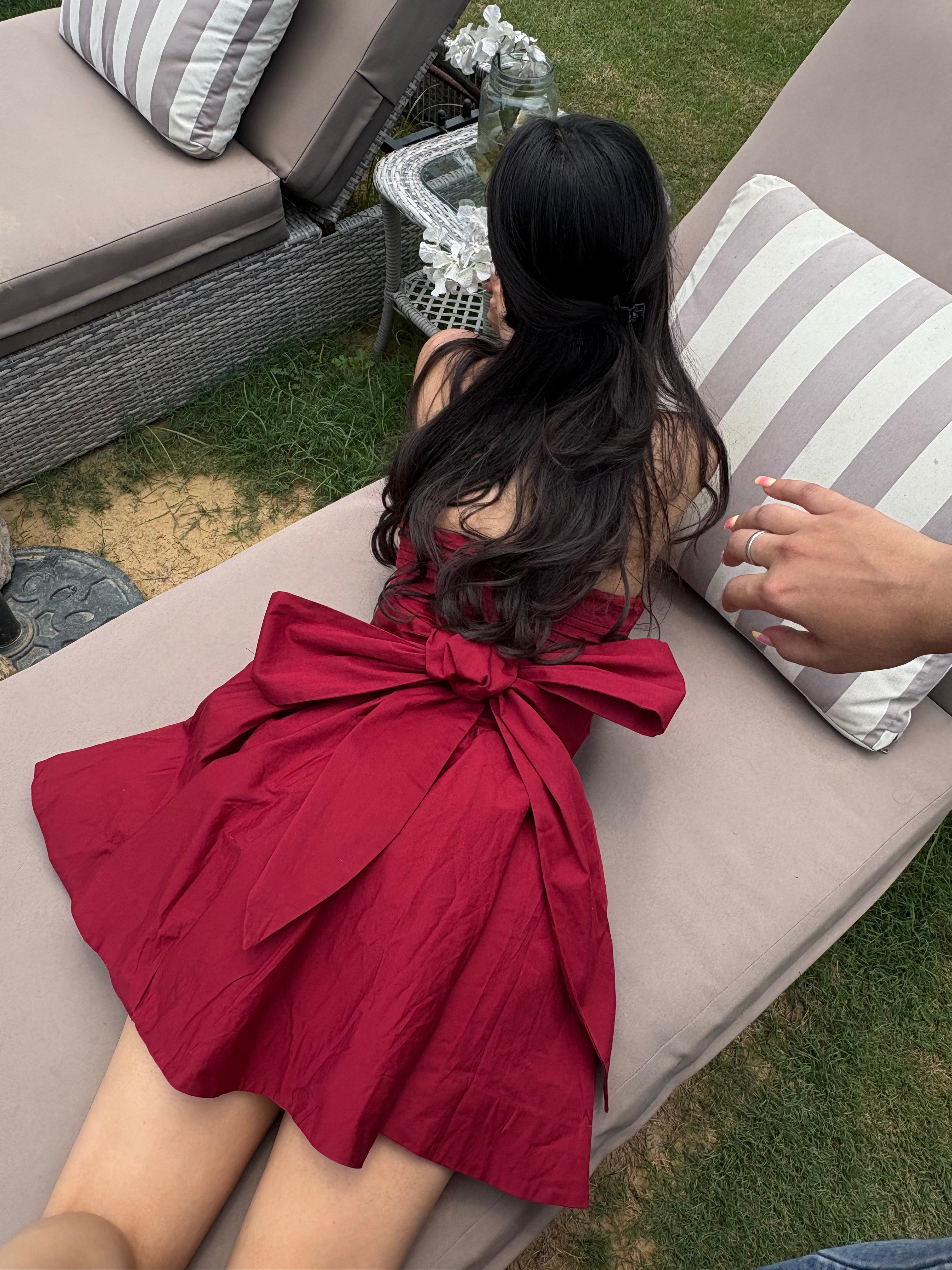 Scarlet Bow Tube Dress (XS-L)