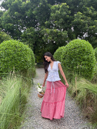 Eloise Top in White Eyelet