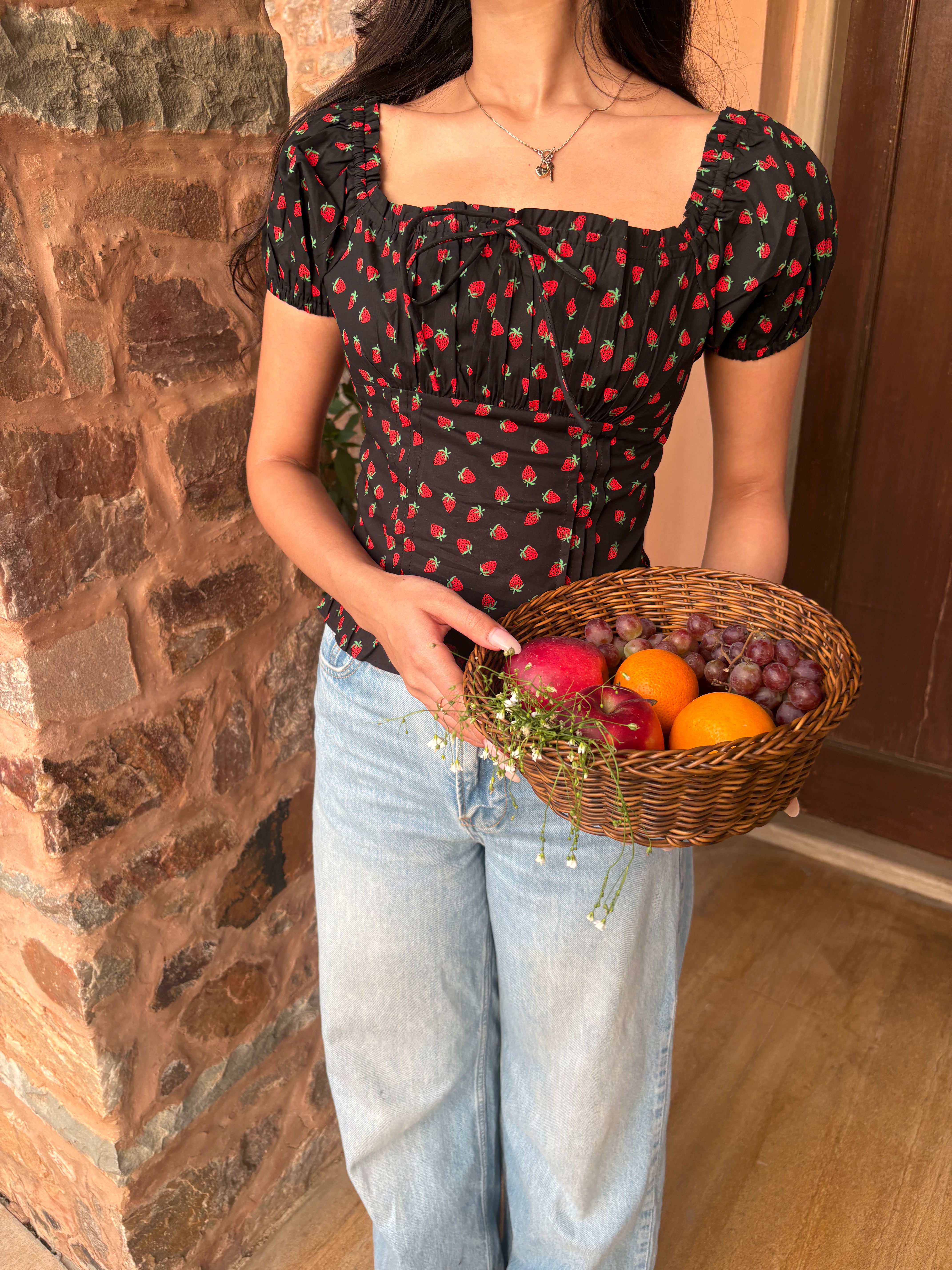 Isabelle Top in Strawberry
