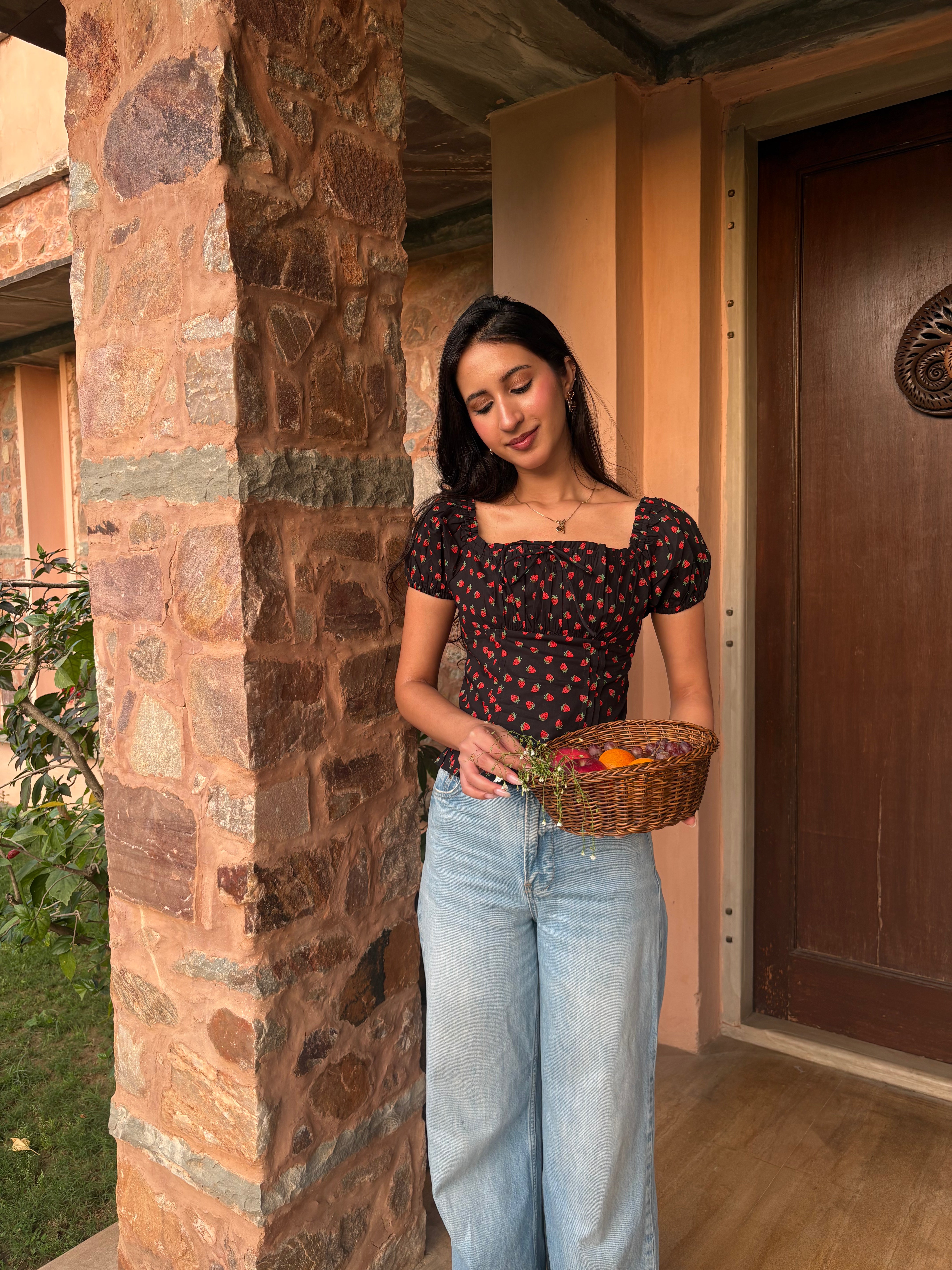 Isabelle Top in Strawberry