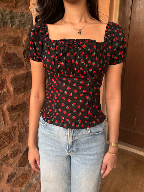 Isabelle Top in Strawberry