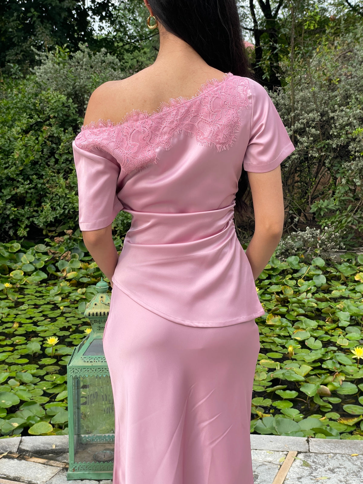 Camille Lace Top in Blush