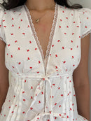 Eloise Top in Cherry