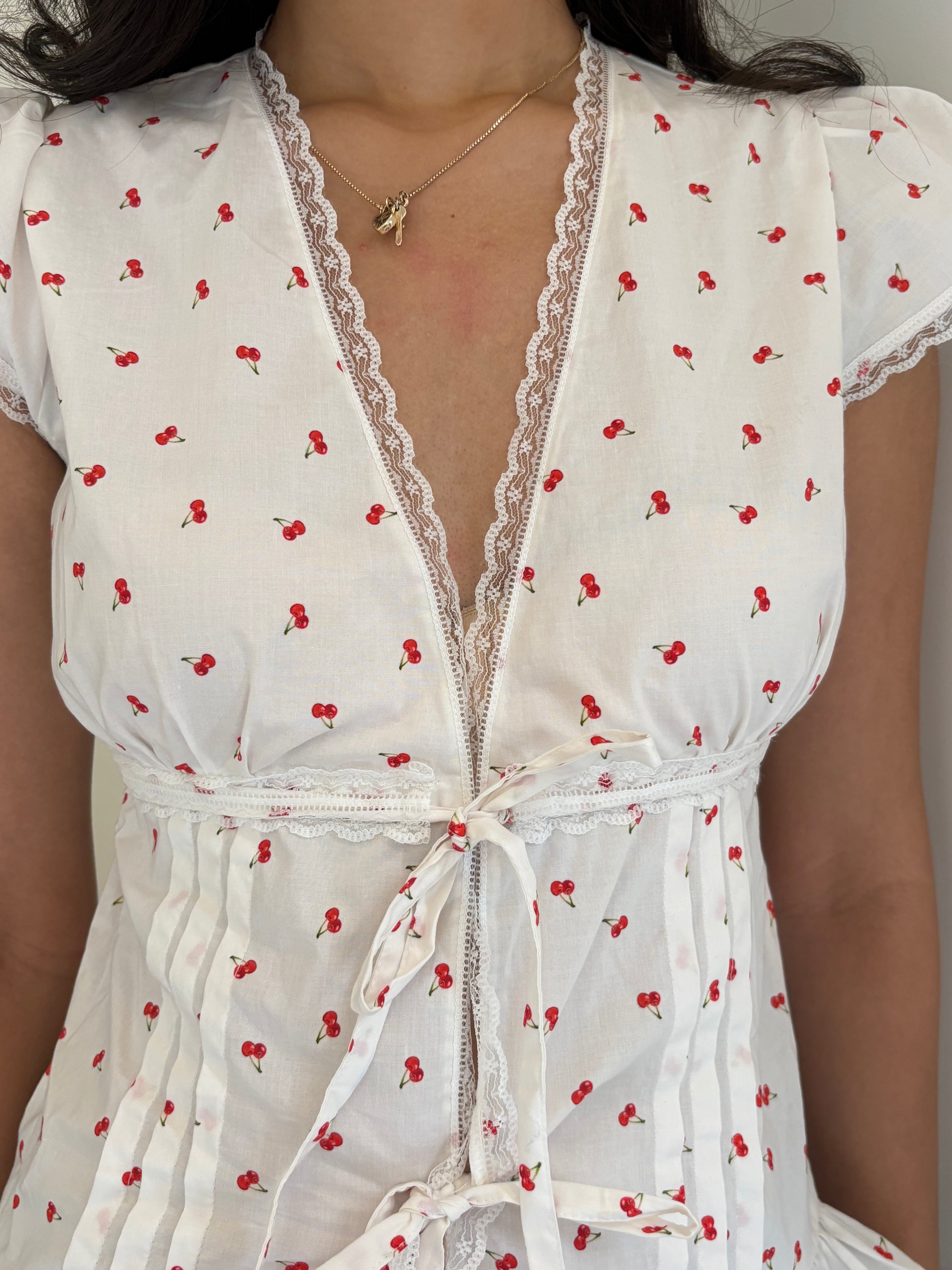 Eloise Top in Cherry