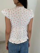 Eloise Top in Cherry