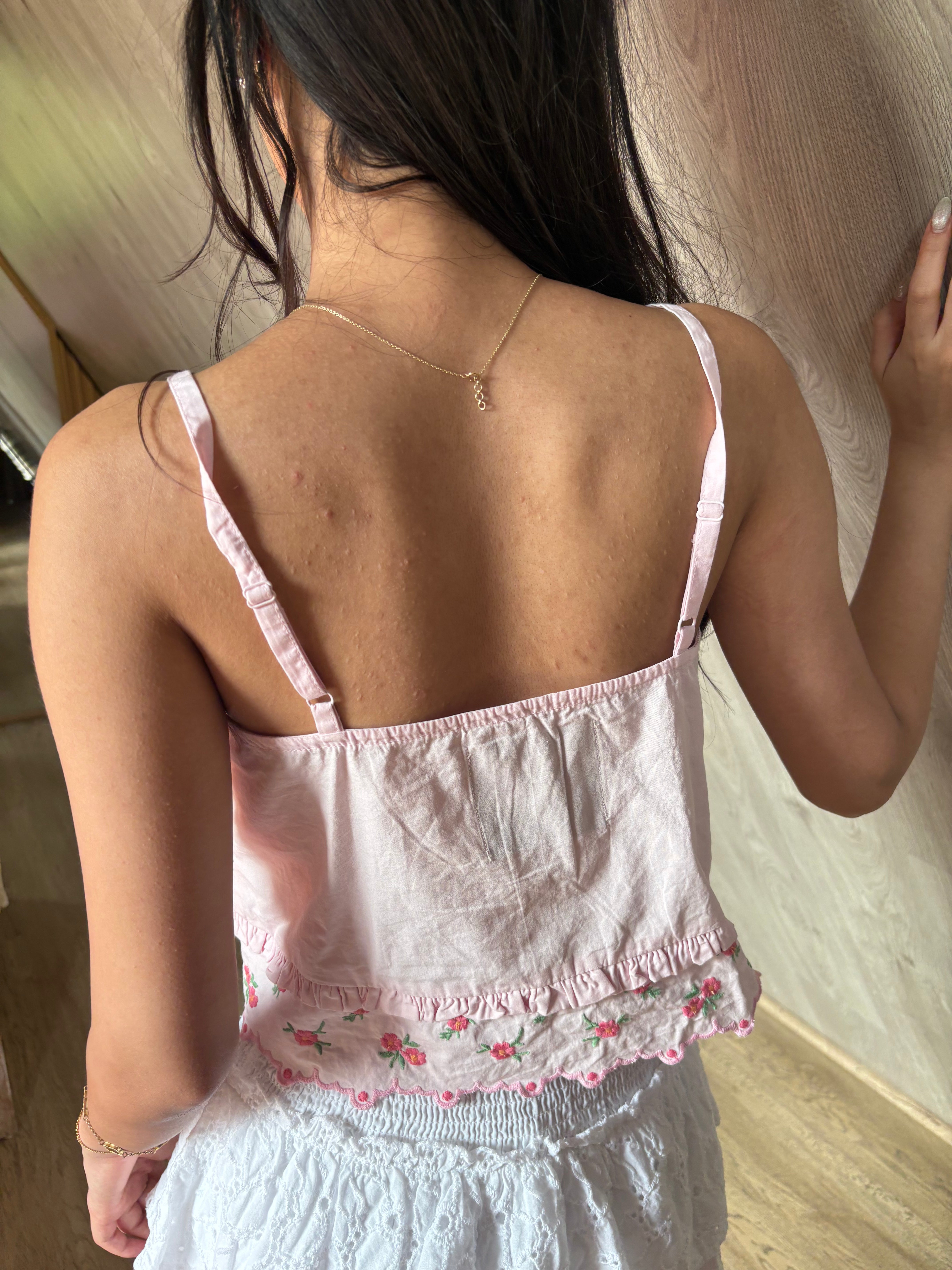 Peony Embroidered Top (S-XL)