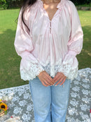 Isadora Lace Top in Blush - PREORDER