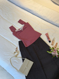 Belle Sculpting Top in Mauve