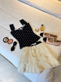 Belle Sculpting Top in Polka Dot