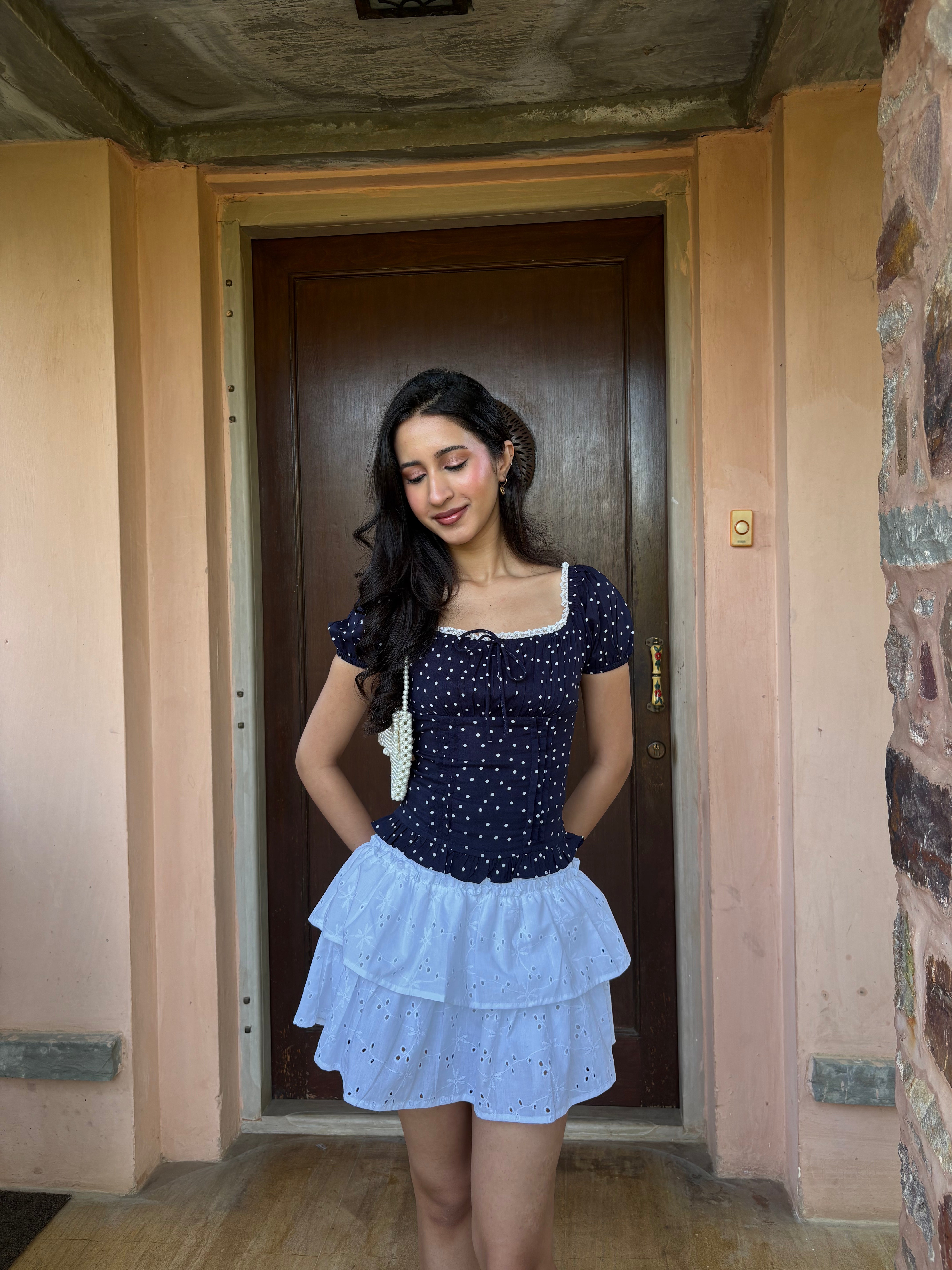 Isabelle Top in Polka Dot