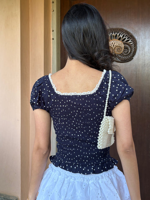 Isabelle Top in Polka Dot
