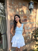 Belle Sculpting Top in Icy Blue