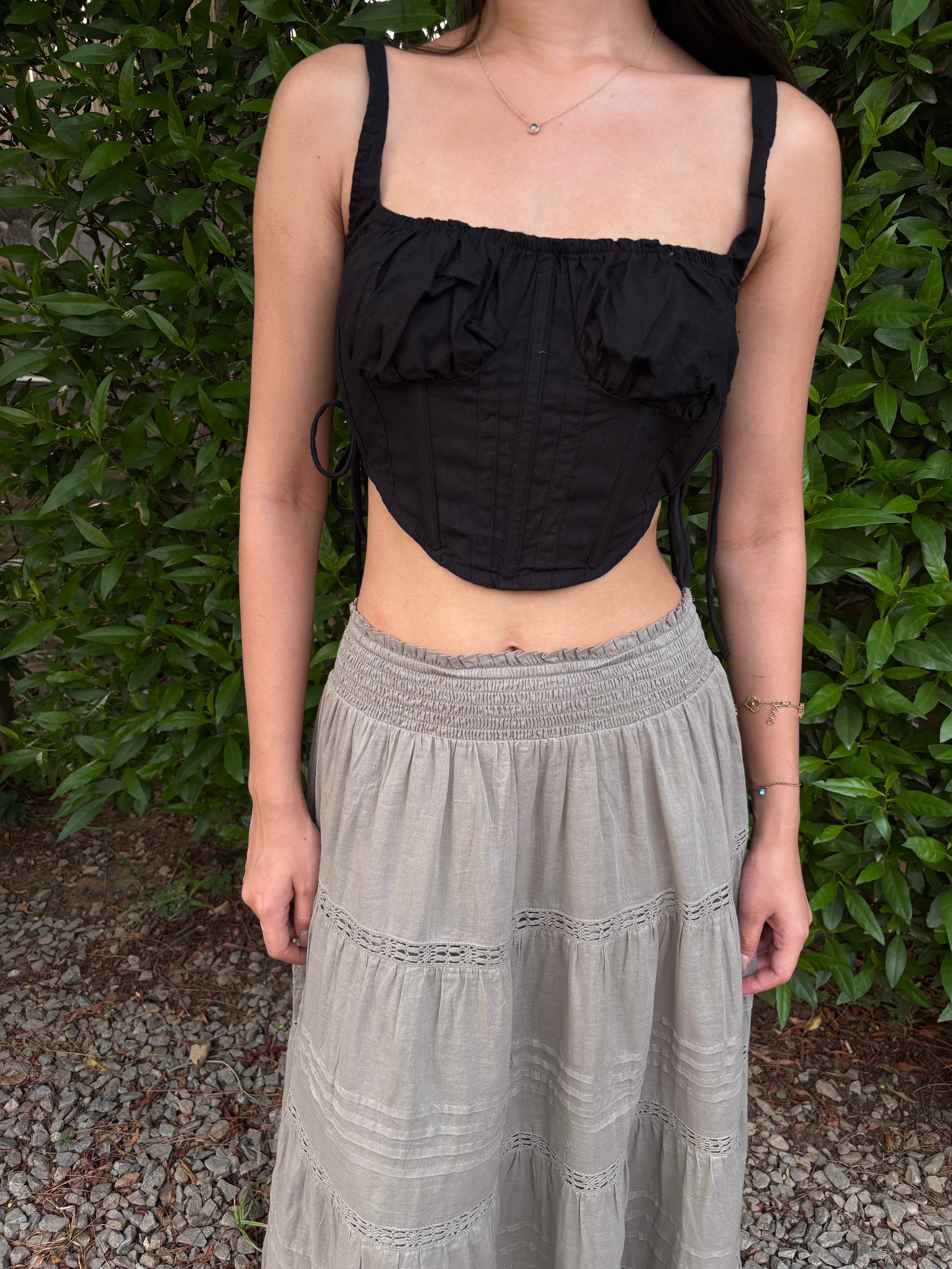 Hailey Corset Top in Black (XS-XL)