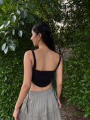 Hailey Corset Top in Black (XS-XL)