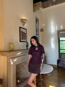 Keyhole Top in Burgundy
