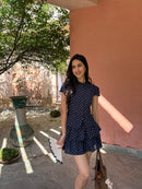 Bella Eyelet Skort in Polka Dot