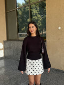 Lucy Cinched Pullover in Black