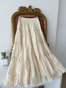 Amara Lace Skirt in Butter Yellow (XS-3XL)