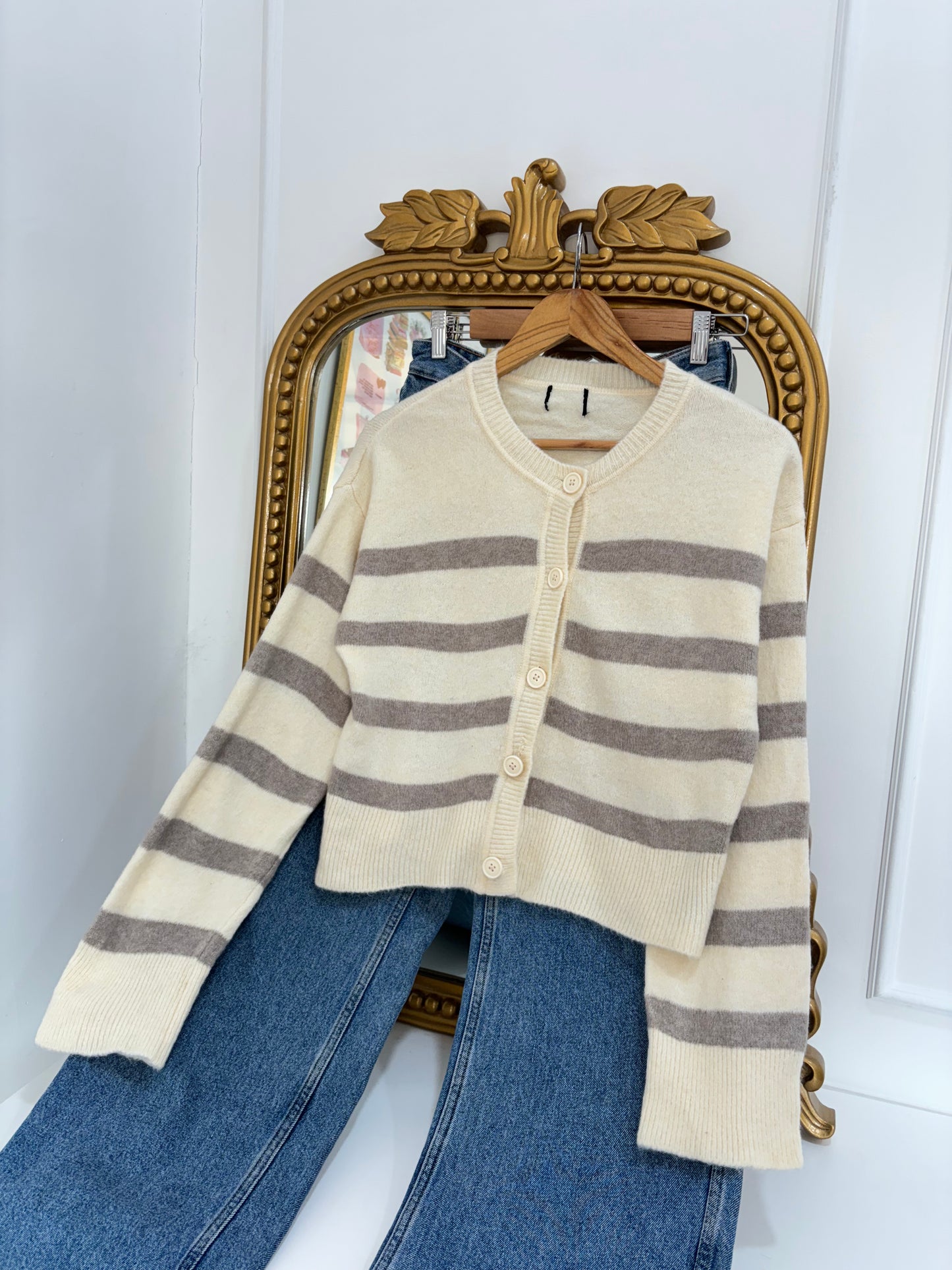 Charlotte Striped Cardigan (XS-3XL)