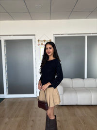 Sparkly Boat Neck Pullover