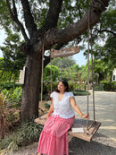 Eloise Top in White Eyelet