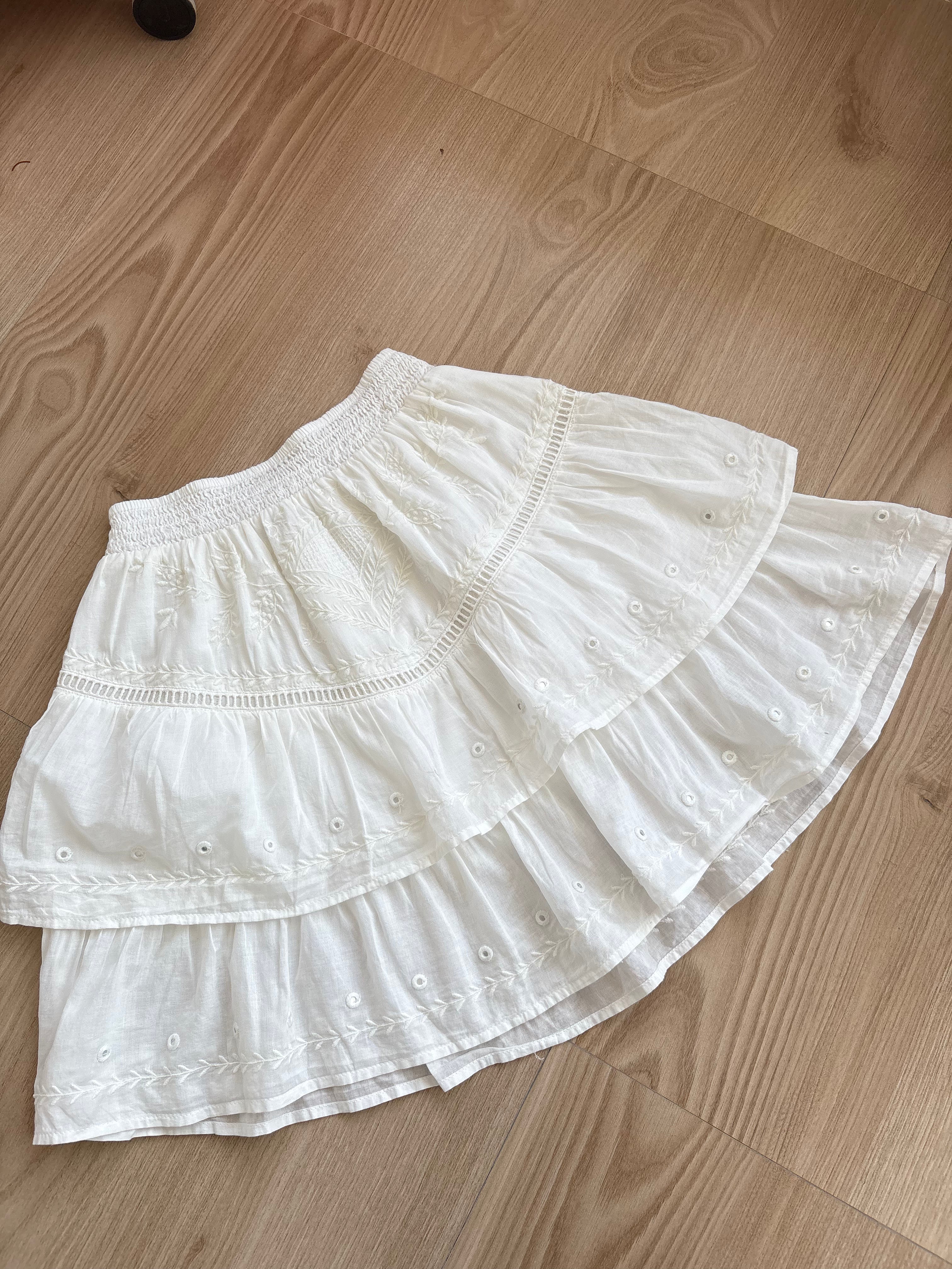 Aloha Skirt in White (XS-L)
