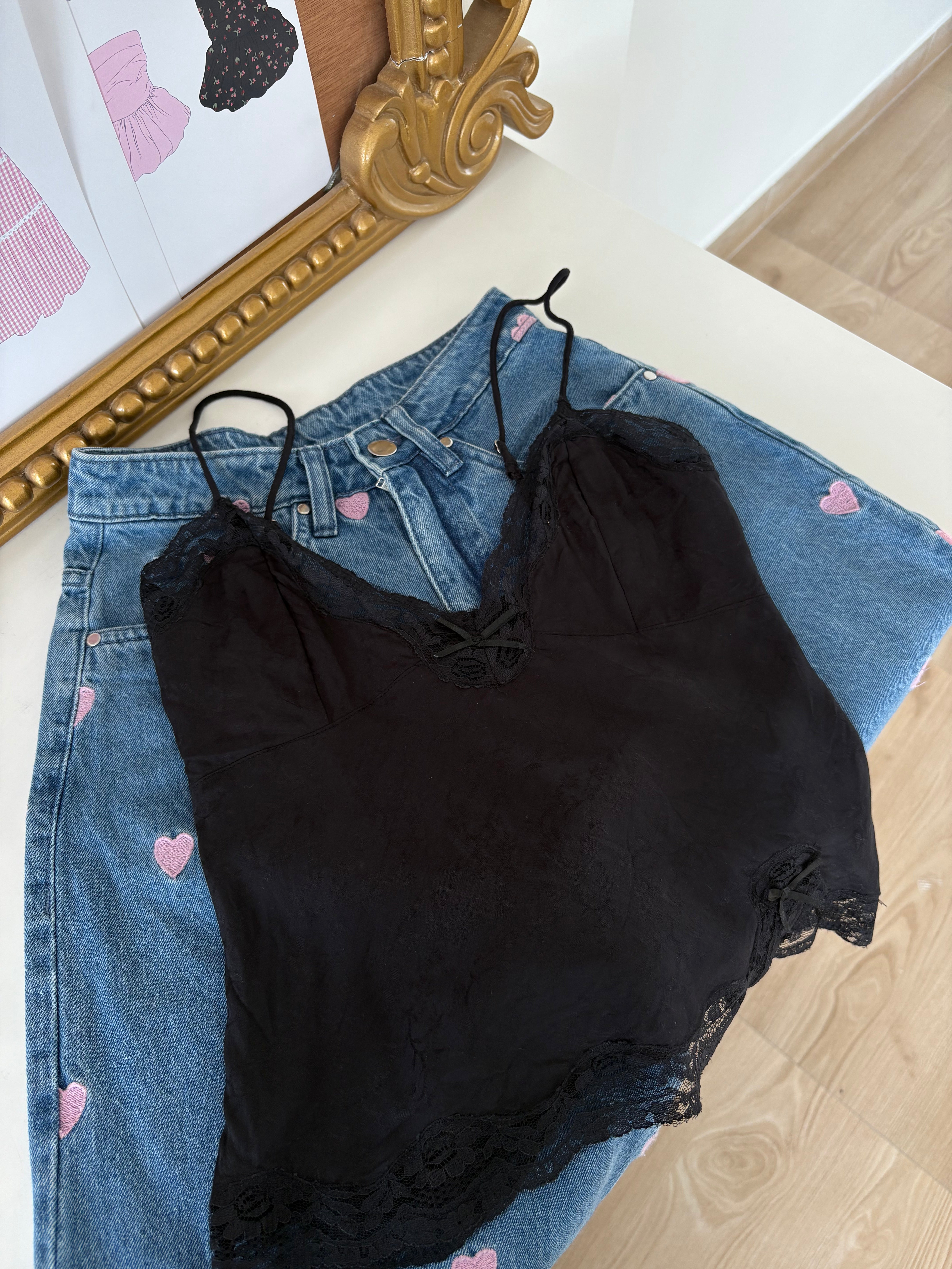 Black Lace Top (XS-XL)