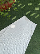 Celine Polka Dot Satin Skirt in White
