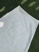 Celine Polka Dot Satin Skirt in White