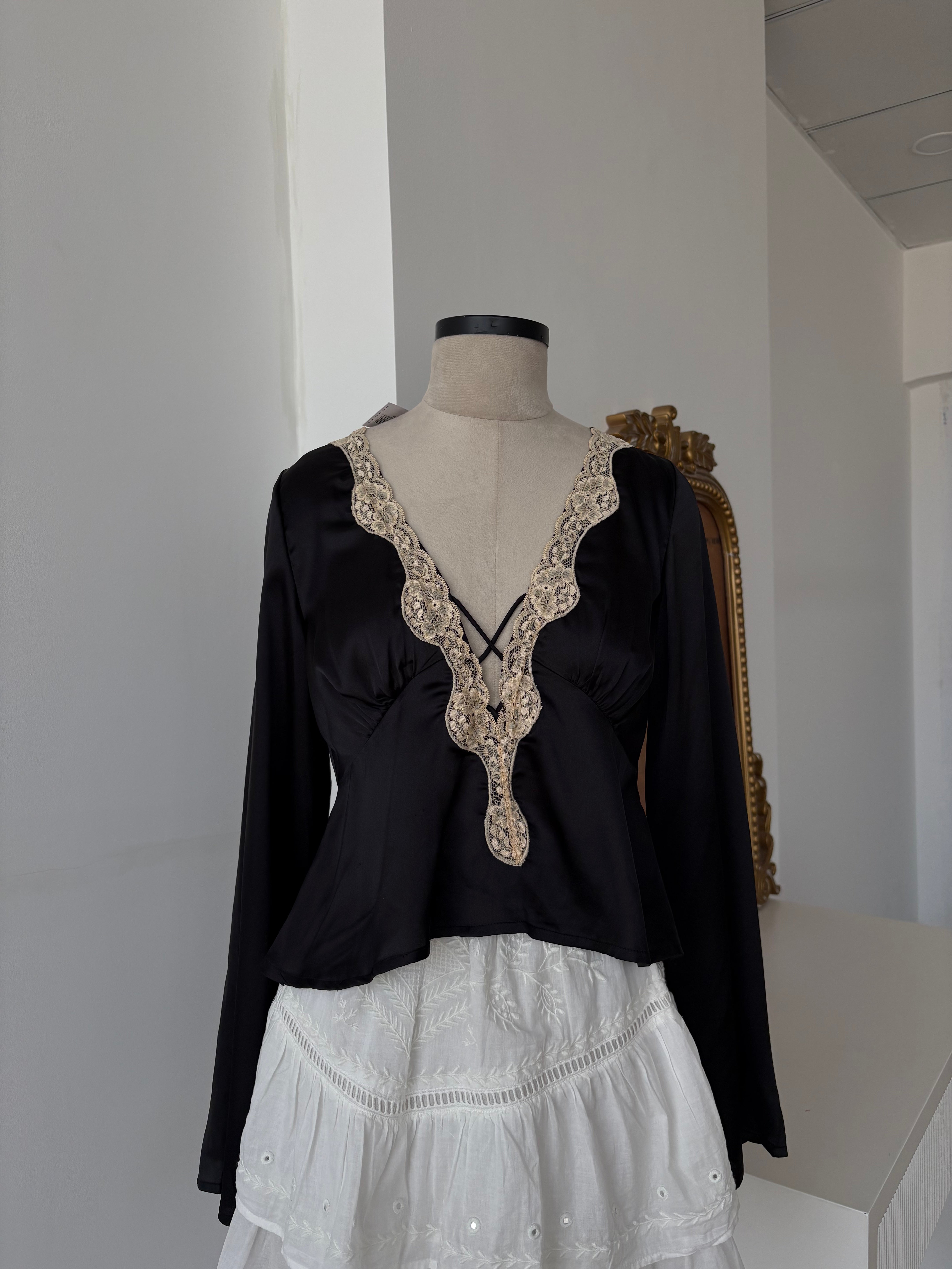 Satin Lace Top (XS-3XL)