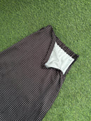 Celine Polka Dot Satin Skirt in Black