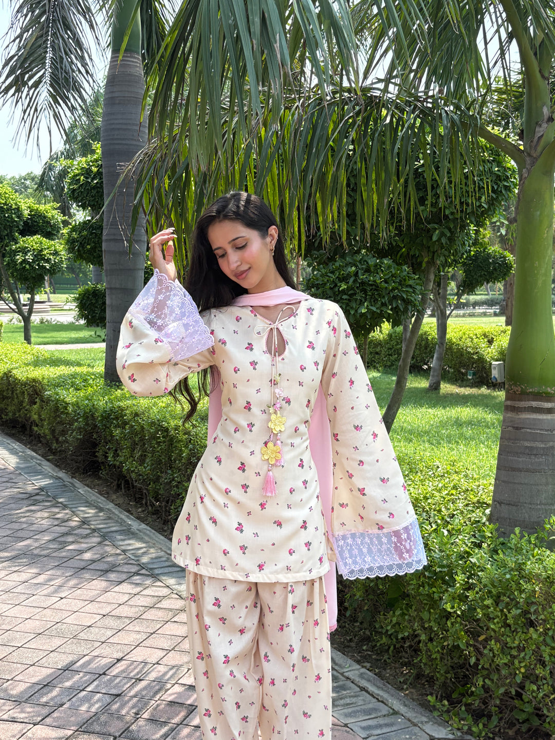 Pari Cotton Farshi Suit Set (3 Piece Set)